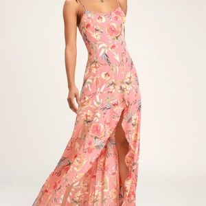 Lulu’s floral high low spring or summer dress